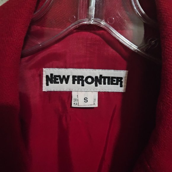 Vintage Western Jacket with Fringe (Red wool) Rodeo Jacket - Picture 3 of 5